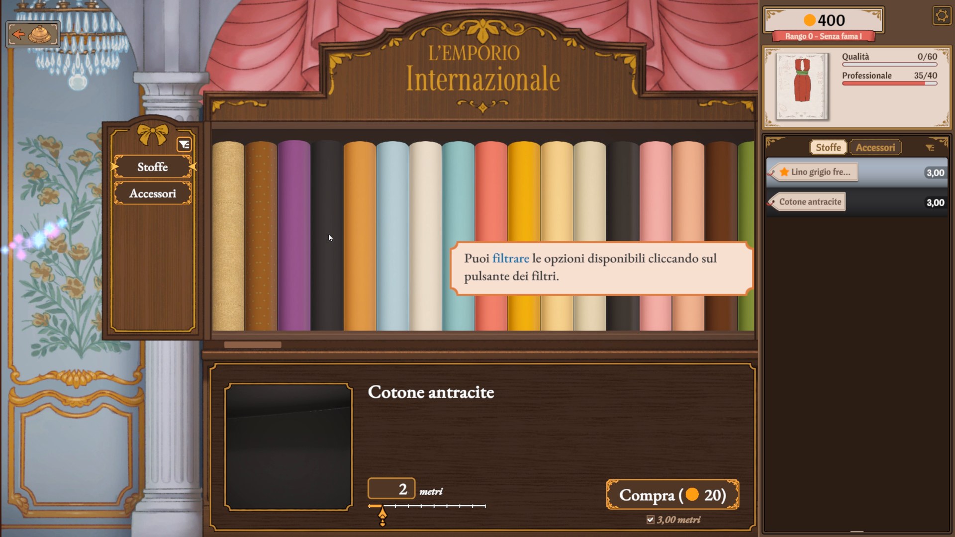 Screenshot 4 di Dressmaker tradotto in italiano