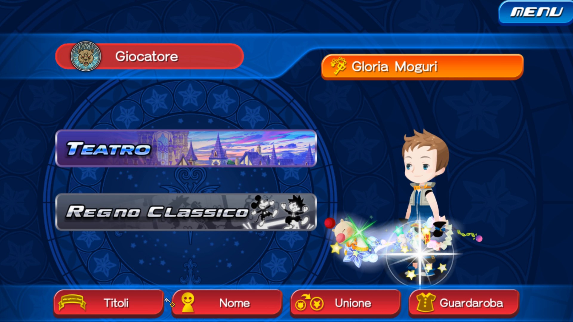 Screenshot 1 di KINGDOM HEARTS Union χ + Dark Road tradotto in italiano