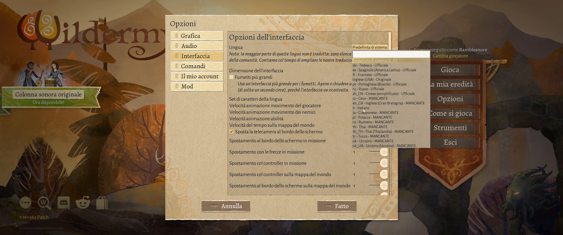 Screenshot 4 di Wildermyth tradotto in italiano